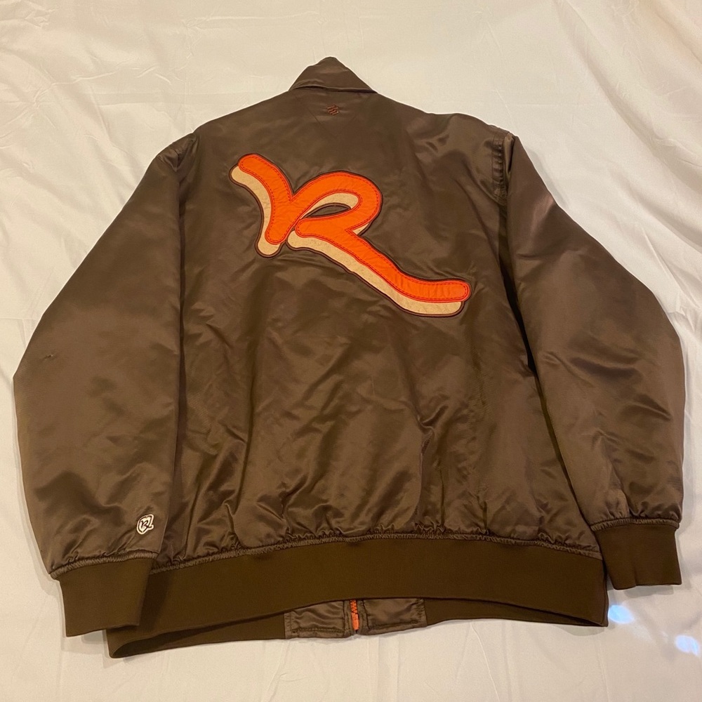 Rocawear Brown Puff Jacket Men XXL Rear Logo